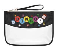 Bingo Gift for Women Bingo Money Makeup Bag Bingo Gambler Gifts for Grandma Mom Aunt Clear Cosmetic Bag Casino Gambling Bingo Gifts Christmas Birthday Gift for Friends Bingo Lover Lucky Bingo Gifts