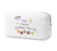 Bingo Gifts for Women Makeup Bag Bingo Lover Gift Casino Gambling Gift Lucky Bingo Travel Cosmetic Pouch for Gambler Cosmetic Bag Casino Lovers Gift for Bingo Player Friend Birthday Graduation Gift