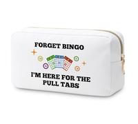 Bingo Gifts Makeup Bag Casino Lover Gift Funny Gifts for Bingo Lovers Cosmetic Bag Gambling Lover Gifts Retirement Gift for Gambler Bingo Player Gifts for Women Christmas Birthday Gifts Travel Pouch