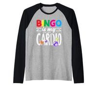 Bingo Is My Cardio Fun Bingo Lovers Raglan Baseball Tee