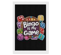 Bingo is My Game Diamond 5D Painting Kits for Adult Beginners Square Full Drill DIY Wall Art Craft Decor Gift 8"x12"