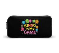 Bingo Is My Game Funny Pen Case Pencil High Capacity Pouch Stationery Bag Makeup Cosmetic Organizer For Men Women