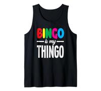 Bingo is My Thingo Fun Bingo Lovers Design Tank Top