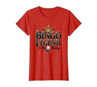 Bingo Legend T-Shirt, Women, Red, 3X-Large