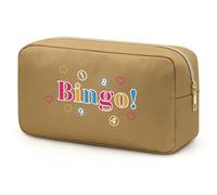 Bingo Lover Game Gift Bingo Bag for Bingo Makeup Bag Bingo Accessories for Women Bingo Themed Zipper Pouch Bingo Lovers Gift Christmas Graduation Gift Birthday for Friends Travel Cosmetic Pouch