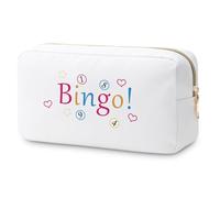 Bingo Lovers Gifts for Women Makeup Bag Bingo Player Gift Casino Gambling Bingo Gifts Bingo Themed Gift for Best Friend Gambler Gift Cosmetic Bag Christmas Birthday Gift Casino Lover Gift Travel Pouch