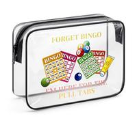Bingo Makeup Bag Bingo Game Lover Gift Bingo Money Cosmetic Bag Gambler Gifts Casino Lovers Gift Bingo Player Gift Christmas Birthday Gift for Gambling Lover Lucky Bingo Gift Clear Travel Toiletry Bag