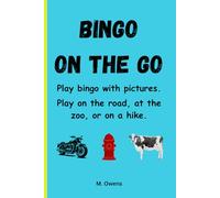 Bingo On The Go: Travel activity book for kids. Play bingo on the road, at the zoo, at the mall or on a hike. Keeps kids looking out the window instead of the screen!
