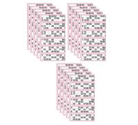 Bingo Pad Book with 1-600 Numbered Bingo Tickets - 6 to View Sheets - Perfect for Christmas, New Year, Family Fun, Parties, Events & Get-Togethers - Bingo Flyers for Game Night (Pack of 15)