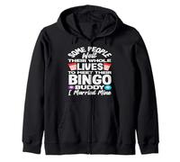 Bingo People Wait Lives Meet Bingo Buddy Zip Hoodie