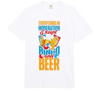 Bingo Player Beer Everything in Moderation Except Bingo and Comfort Colors Adult Heavyweight T-Shirt