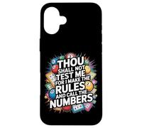 Bingo Player Bingo Caller Thou Shall Not Test Me For I Make Case for iPhone 16 Plus