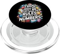 Bingo Player Bingo Caller Thou Shall Not Test Me For I Make PopSockets PopGrip for MagSafe