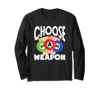 Bingo Player Choose A Weapon Bingo Fun Design Long Sleeve T-Shirt