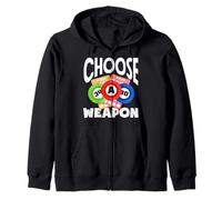 Bingo Player Choose A Weapon Bingo Fun Design Zip Hoodie