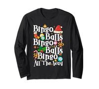 Bingo Player Christmas Bingo Balls Bingo Balls Bingo All The Long Sleeve T-Shirt