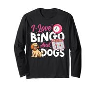 Bingo Player Dog I Love Bingo and Dogs Long Sleeve T-Shirt