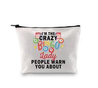 Bingo Player Gift Bingo Game Lover Gift Casino Gambling Gift I'm The Crazy Bingo Lady Lucky Bingo Bag (Bingo Lady Bag EU)