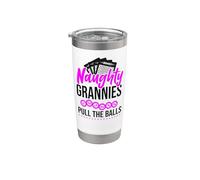 Bingo Player Grandma Naughty Grannies Pull The Balls Stainless Steel Insulated Tumbler