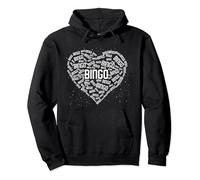 Bingo Player Heart Gambling Lover Bingo Caller Lottery Bingo Pullover Hoodie