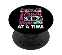 Bingo Player Husband Wife Driving My Husband Crazy One Bingo PopSockets Adhesive PopGrip