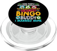 Bingo Player Husband Wife Marriage Wedding Some People Wait PopSockets PopGrip for MagSafe