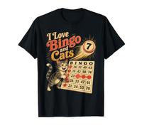 Bingo Player I Love Bingo and Cats T-Shirt