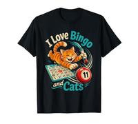 Bingo Player I Love Bingo and Cats T-Shirt