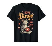 Bingo Player I Love Bingo and Cats T-Shirt