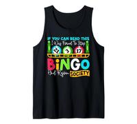 Bingo Player If You Can Read This I was Forced to Stop Bingo Tank Top