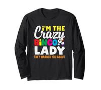 Bingo Player I'm The Crazy Bingo Lady Warned Long Sleeve T-Shirt