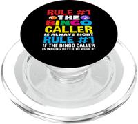 Bingo Player Rule #1 The Bingo Caller Always Right PopSockets PopGrip for MagSafe