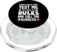 Bingo Player Thou Shall Not Test Me Call Numbers PopSockets PopGrip for MagSafe
