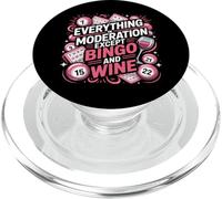 Bingo Player Wine Everything In Moderation Except Bingo And PopSockets PopGrip for MagSafe