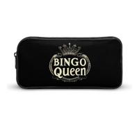 Bingo Queen Simple Pencil Case Big Capacity Pouch Box Travel Makeup Bag