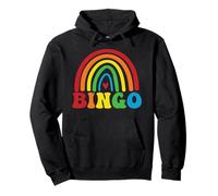 Bingo Rainbow Retro - Bingo Player Bingo Caller Lottery Pullover Hoodie