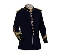 Bingo Sale Men & Women British Anglo Zulu War Jacket Vintage Officers Tunic Circa Wedding Jacket (UK, Numeric, 44, Regular, Regular, Navy Blue)
