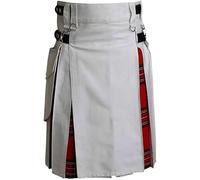Bingo Sale New Men’s Royal Stewart Hybrid Utility Kilt - Scottish Work Kilt with Royal Stewart Tartan Pleats and Pockets (38" Inches Naval Waist)
