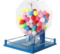 Bingo Set with 100 Balls and Manual Lottery Machine, Ideal for Groups and Parties, Includes Auto Bingo Cage for Fair Play