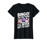 Bingo The Only Word I'll Never Get to Say Value Graphic T-Shirt, Women, Black, M
