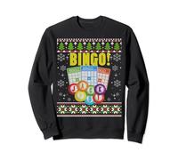Bingo Ugly Christmas Sweater Jackpot Card Game Sweatshirt