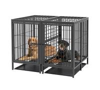 BingoPaw Giant Dog Crate with Divider: 52inch Extra Large Cage for 2 Dogs