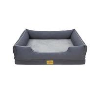 BingoPaw Orthopedic Dog Bed Sofa Medium Washable Grey M(77X63X18cm)