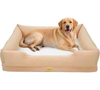 BingoPaw XXL Orthopedic Dog Bed Sofa Washable Beige 2XL(111X88X23cm)