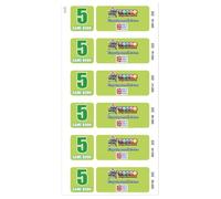 Bingosupermarket 600 Bingo Books 5 Page Game, Strips Of 6 To View Tickets