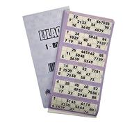 Bingosupermarket Bingo Tickets 600 Pad 6 To a Sheet 1-90 Perforated (Lilac)