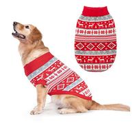 BINGPET Classic Dog Jumper Snowflake Elk Pattern - Soft Thickening Pet Sweater Warm Cat Dog Apparel, Knitwear Pet Winter Clothes Christmas Outfits
