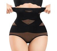 Bingrong Shapewear for Women Tummy Control Knickers High Waisted Trainer Seamless Body Shaper Short Belly Shaping Butt Lifting Panties (UK, Alpha, S, Regular, Regular, Black)