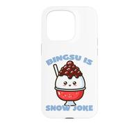 Bingsu Is Snow Joke Funny Pun on Korean Shaved Ice Case for iPhone 15 Pro