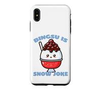 Bingsu Is Snow Joke Funny Pun on Korean Shaved Ice Case for iPhone XS Max